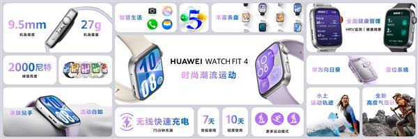 H FIT 4系列发布：999元起华为最